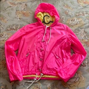 Hot pink windbreaker
